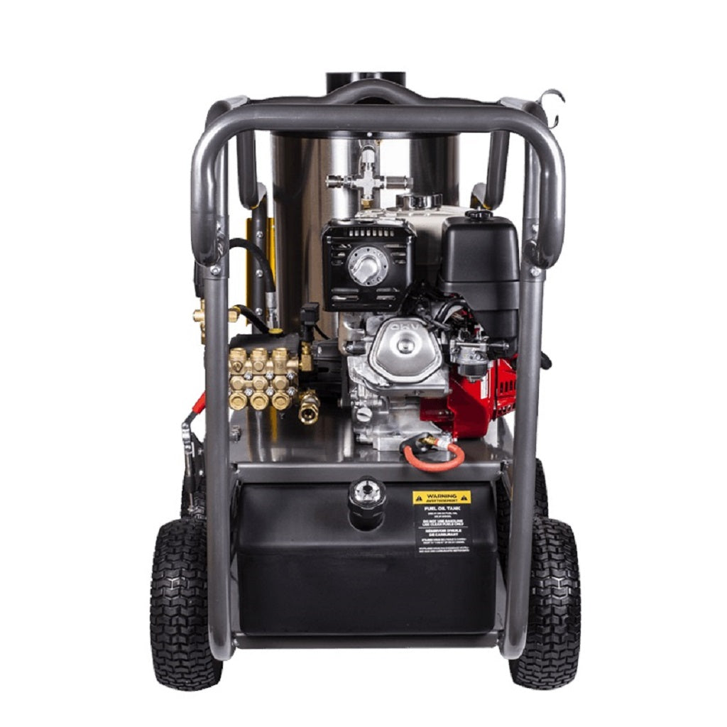 BE HW4013HG Honda Direct Drive Gas Pressure Washer Diesel Burner Portable Steel Frame General Pump