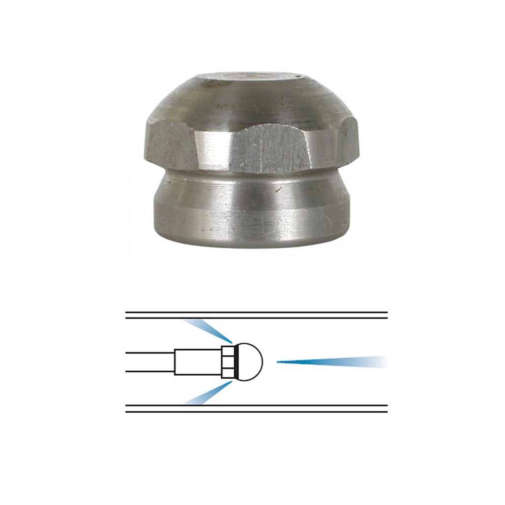 Sewer Jetting &quot;Laser&quot; Nozzle - 1 Forward 3 Back Jet 4000psi