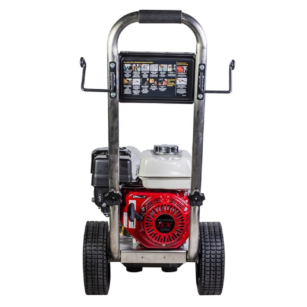 BE PE-2565HWSGENSP 2500psi 3.0gpm Honda Direct Drive Gas Pressure Washer Stainless Frame General Pump