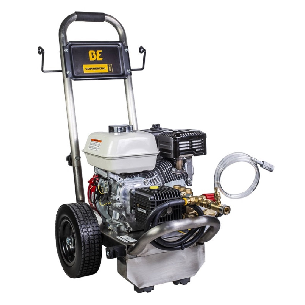 BE PE-2565HWSGENSP 2500psi 3.0gpm Honda Direct Drive Gas Pressure Washer Stainless Frame General Pump