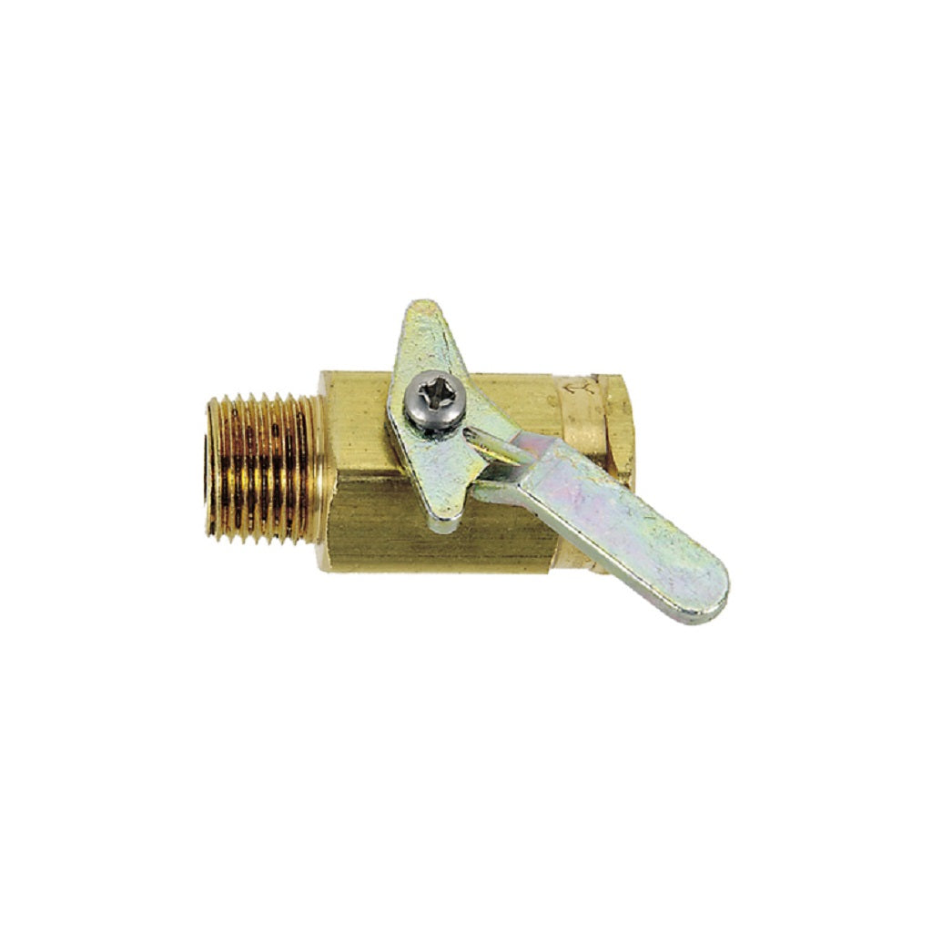 Single Direction 500 psi Machined Brass Ball Valve Male x Female NPT