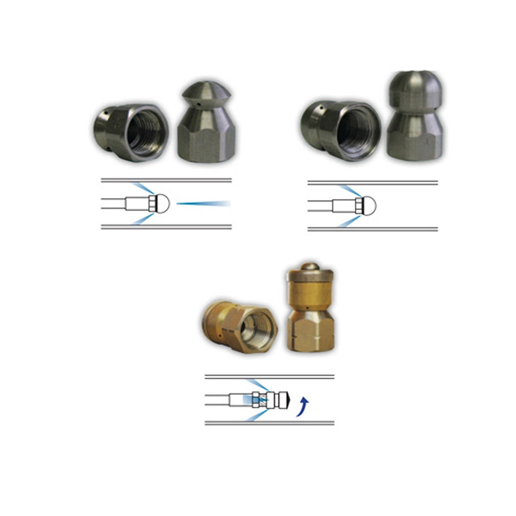 Sewer Jetting Nozzle Kit - 4000psi